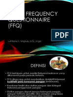 K-5 Food Frequency Questionnaire (FFQ)