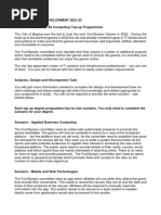 CET333 Assessment Scenario 2021-22