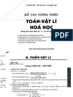 Toán-Vật Lí Hoá Học: Sổ Tay Công Thức