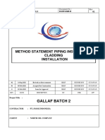 Method Statement of Piping Insulation and Cladding Installation R.02