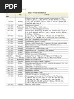 Academic Calendar 2011