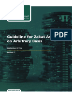 Guideline For Zakat Assessment On Arbitrary Basis