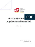 Análisis de Sensibilidad Angula en Colisiones de 90 Grados