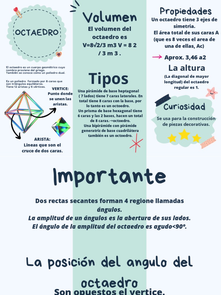 OCTAEDRO | PDF | Politopos | Geometría euclidiana