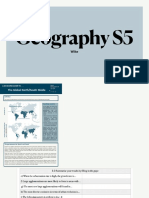 Geography S5 III