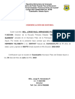 Certificado DE ESTUDIO EPE FRANCISCA NUÑEZ DE GUARATE