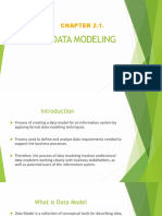 Chapter 2.1-Data Modelling and ER Diagrams