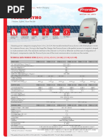 Fronius Symo Spec Sheet