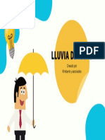 Presentación Lluvia de Ideas, Estilo Profesional y Corporativo, Amarillo y Azul