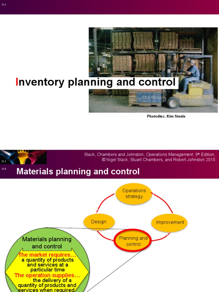 Materials Planning 1 A PDF Operations Management Inventory