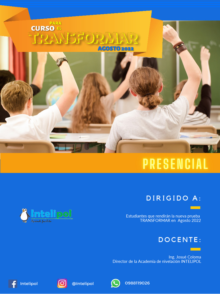 Curso para la Prueba TRANSFORMAR 2022 | PDF