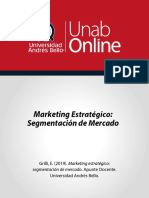 APUNTE SEMANA 4 - Marketing Estratégico Segmentación de Mercado