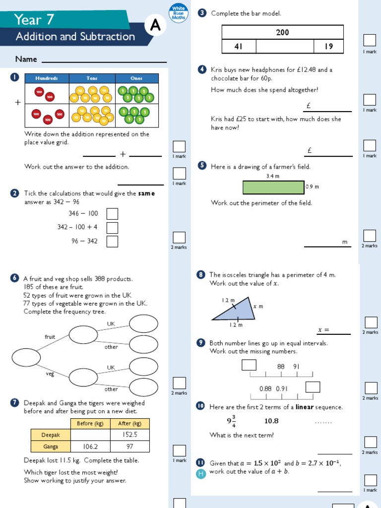Maths year 7 pdf