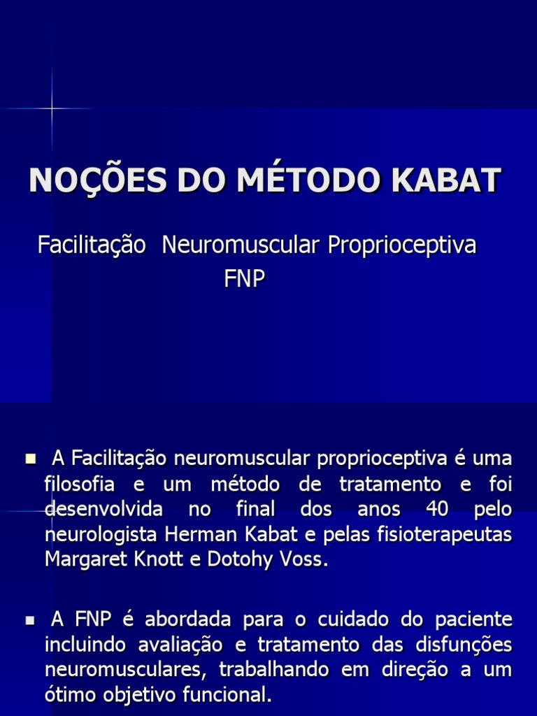 Noções do Método Kabat e FNP | PDF | Músculo | Anatomia humana