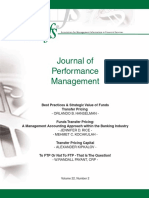 Journal of Performance Management: Best Practices & Strategic Value of Funds Transfer Pricing