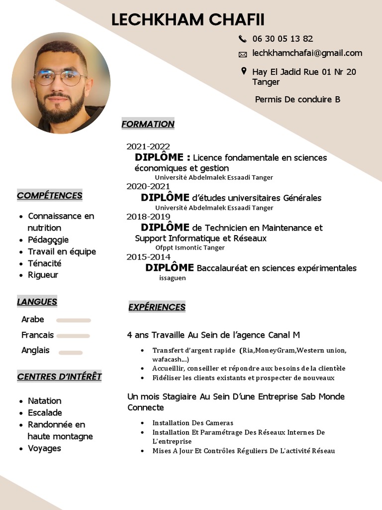 Modèle De Cv Topographe Débutant – IBFAF