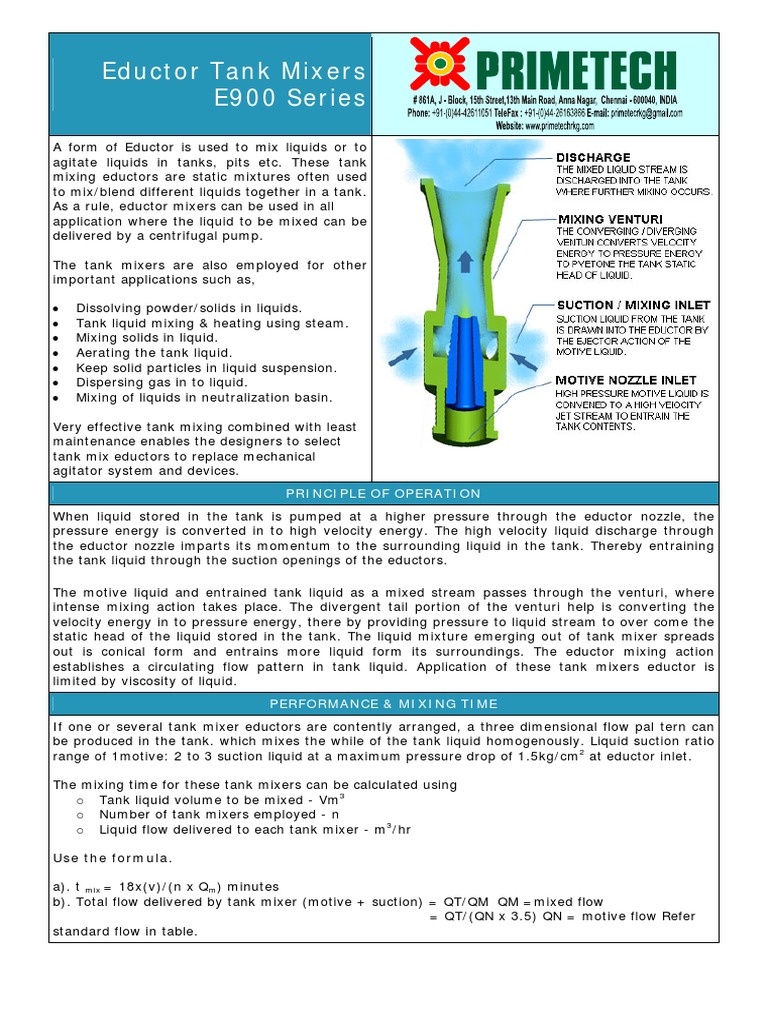 Industrial Tank Mixing Solutions | PDF