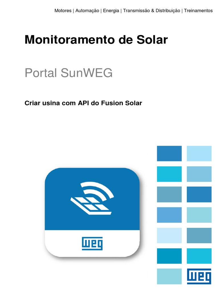Criar usina com api do weg iot pdf