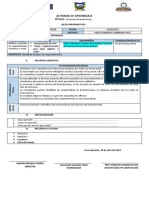 Actividad de Aprendizaje Percy 2da Semana de Abril