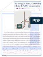 Acid-Base Titration Using PH Meter and Finding The Equivalence Point Naoh Concentration