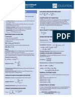 Finance Quick Sheet