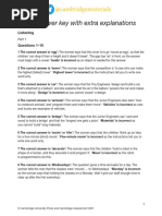 Cambridge 17 Test 1 Answer Key | PDF