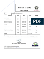 Certificado de Calidad Tubo Hdpe - Pallet Pak