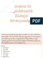 Románia Tíz Legérdekesebb Földrajzi Látványossága