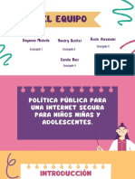 Política Pública para Una Internet Segura para Niños Niñas y Adolescentes