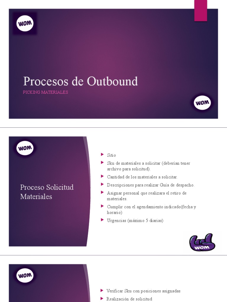 Procesos de Outbound | PDF