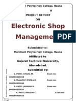 Electronic Shop Management System
