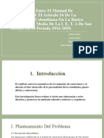 Discordancia Entre El Manual de Convivencia y El Artículo 16 de La Constitución Sobre El Libre Desarrollo de La Personalidad