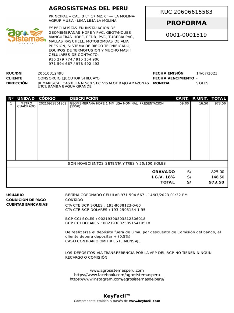 PROFORMA | PDF