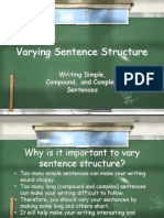 Varying Sentence Structure PPT - Kat