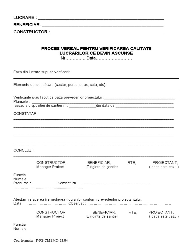 Pvla Formular | PDF