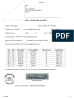 Certificado de Sueldo