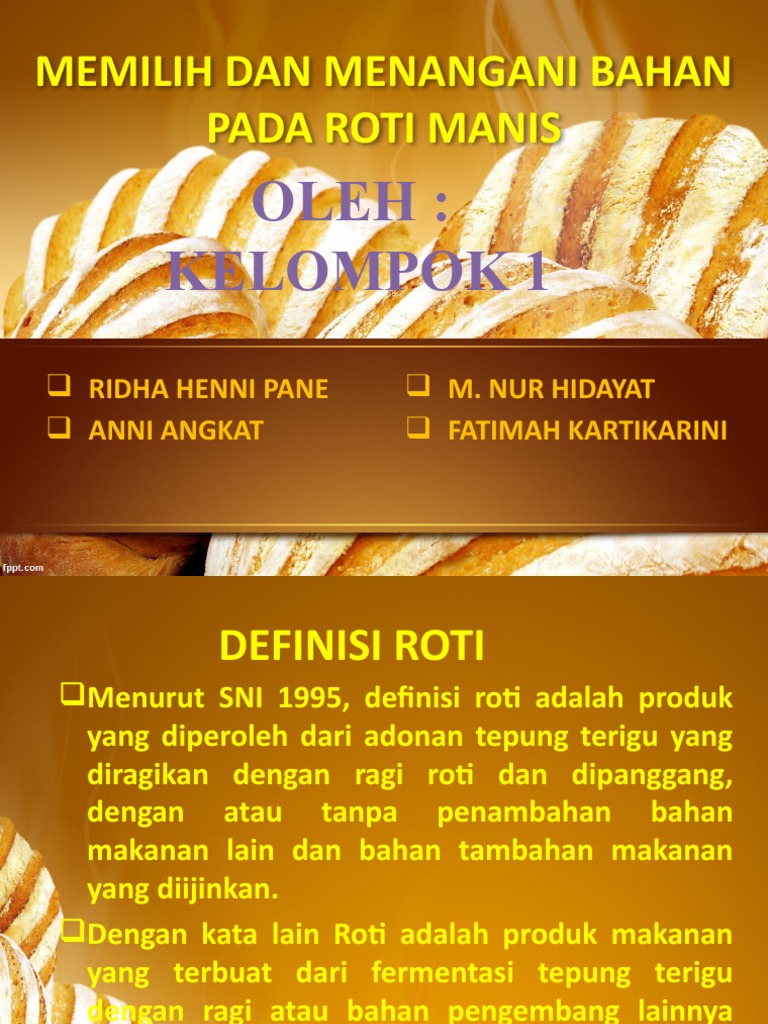 Presentasi Roti Kelompok 1 | PDF