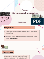 Events Union and Intersection