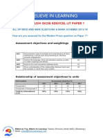 All Past Questions - Mark Schemes For of Mice and Men 2012 8 Edexcel IGCSE