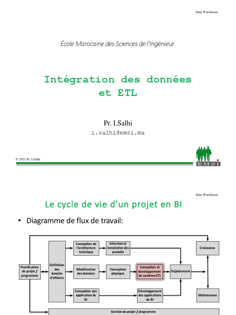 Comparaison ETL et EAI dans l'intégration | PDF | Entrepôt de données ...