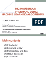 Forecasting Household Electricity Demand Using Machine Learning Algorithms