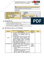 5° - Sesión de Bienvenida N°1