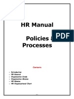  HR Manual Policies&Processes