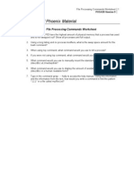 University of Phoenix Material: File Processing Commands Worksheet