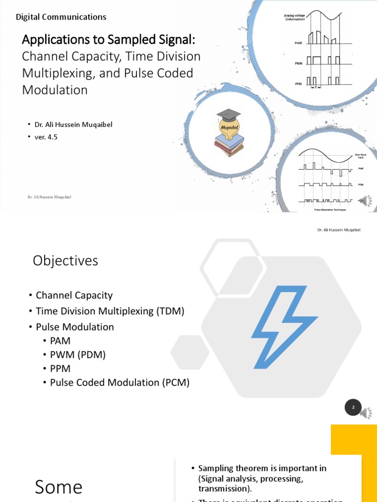 3 Sampling Pulse Modulation TDM and Aliasing v3 | PDF | Modulation ...