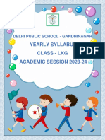 Yearly Syllabus Class - LKG Academic Session 2023-24: Delhi Public School - Gandhinagar