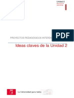 Ideas Claves Unidad 2. Aprendizaje Basado en Proyectos