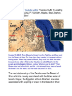 The Exodus Route - Shur Was Jeddah & The Bitter Water of Marah Was The Zamzam Well Near Marwah in Mecca