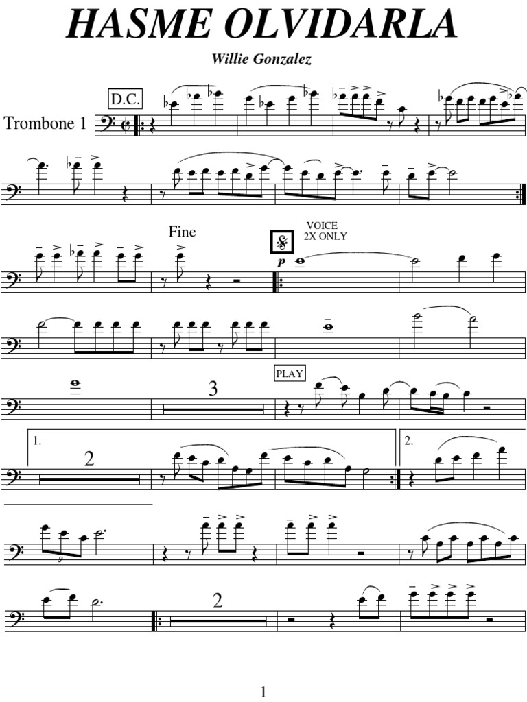 Trombone 1 PDF
