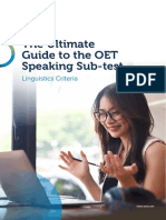 OET Speaking Guide Part 1 Linguistics